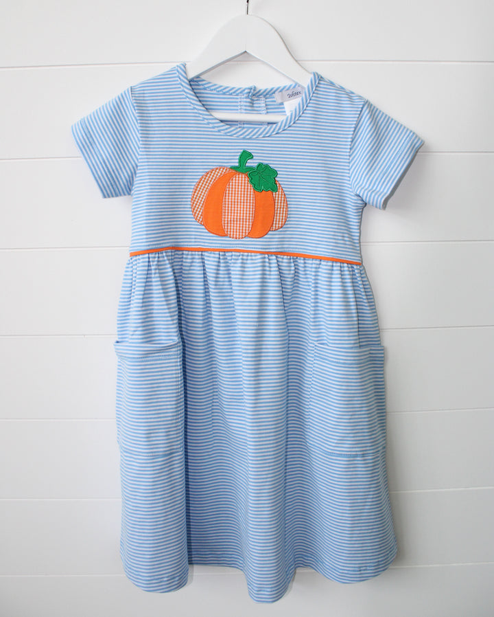 Pumpkin Applique Dress